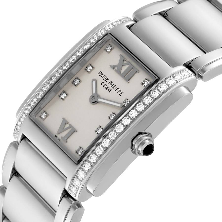 Patek Philippe Twenty-4 4910/1200A-010 'Ladies' Stainless Steel Gray Dial Diamond Bezel Quartz (2024)