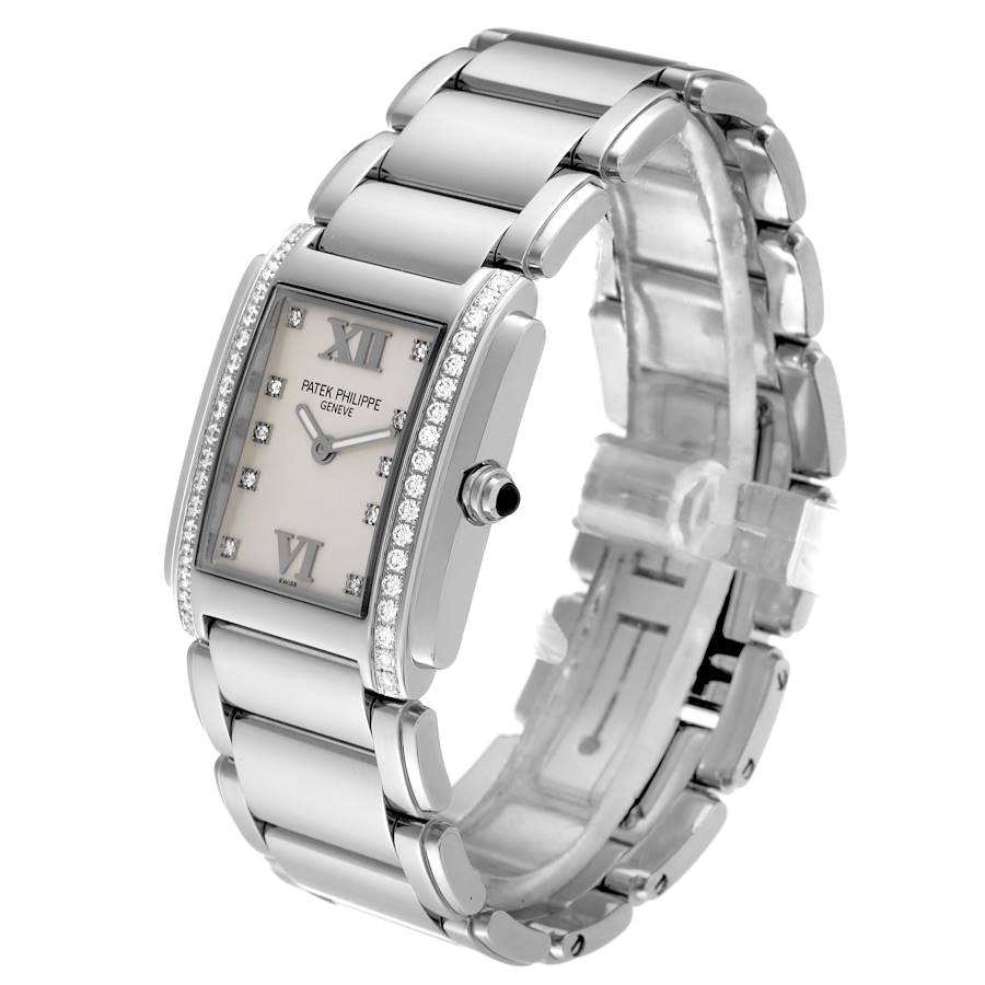 Patek Philippe Twenty-4 4910/1200A-010 'Ladies' Stainless Steel Gray Dial Diamond Bezel Quartz (2024)