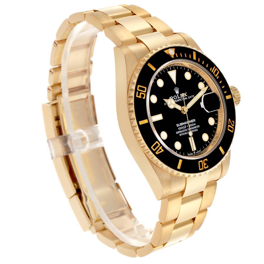 Rolex Submariner Date 116618LN Yellow Gold Black Dial