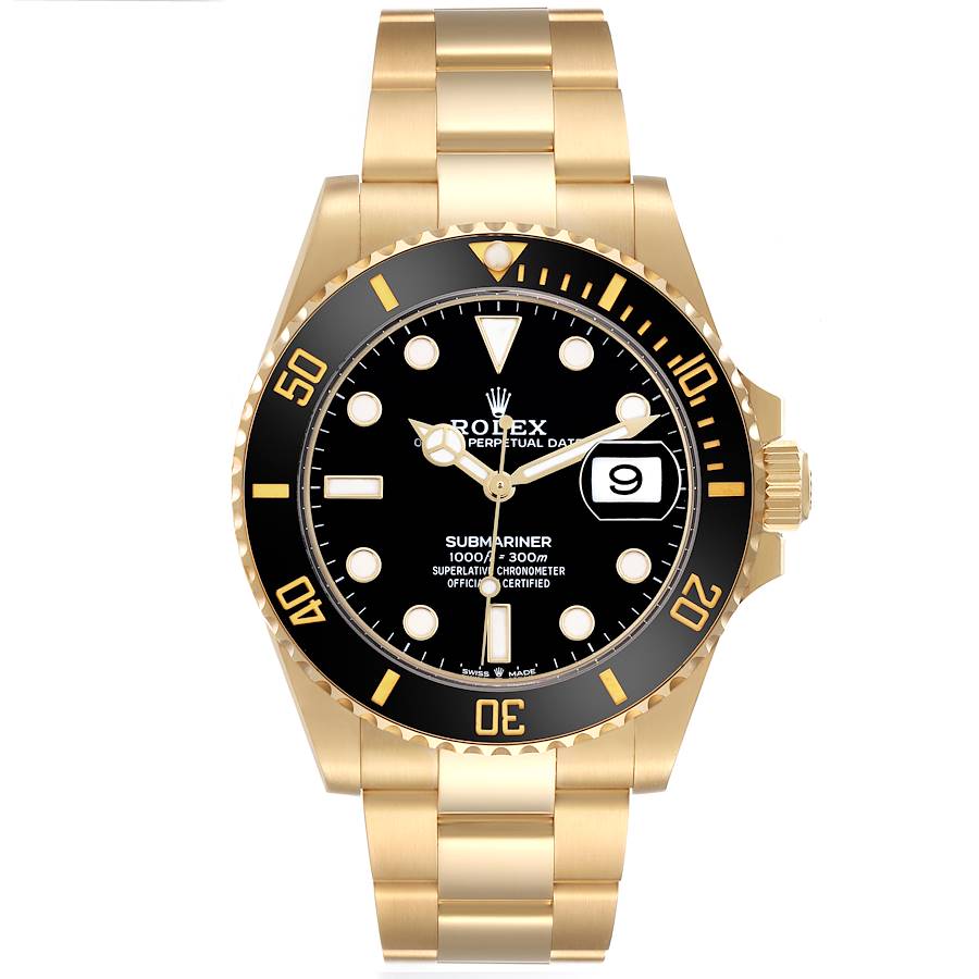 Rolex Submariner Date 116618LN Yellow Gold Black Dial
