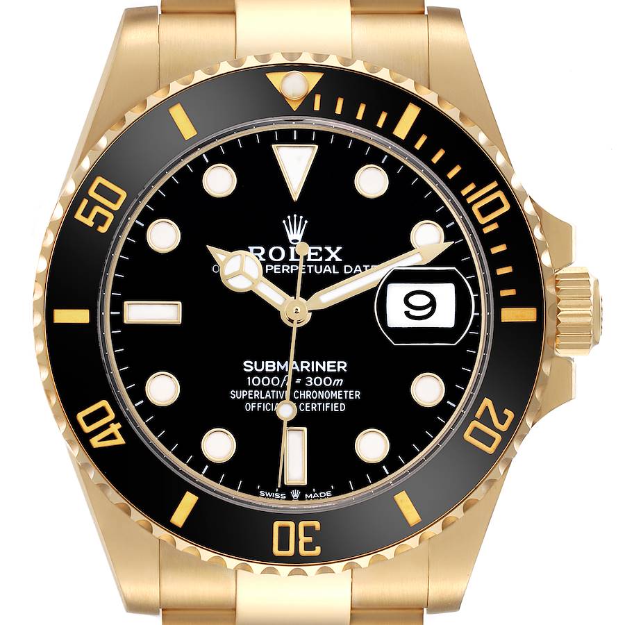 Rolex Submariner Date 116618LN Yellow Gold Black Dial