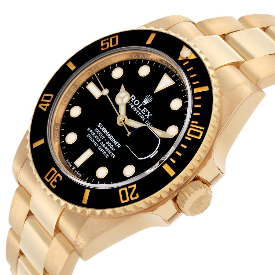 Rolex Submariner Date 116618LN Yellow Gold Black Dial