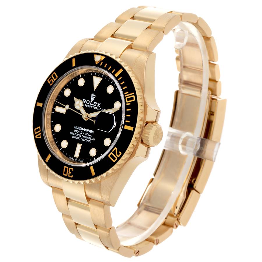 Rolex Submariner Date 116618LN Yellow Gold Black Dial